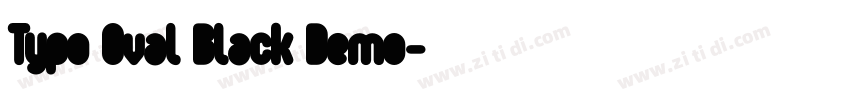 Typo Oval Black Demo字体转换